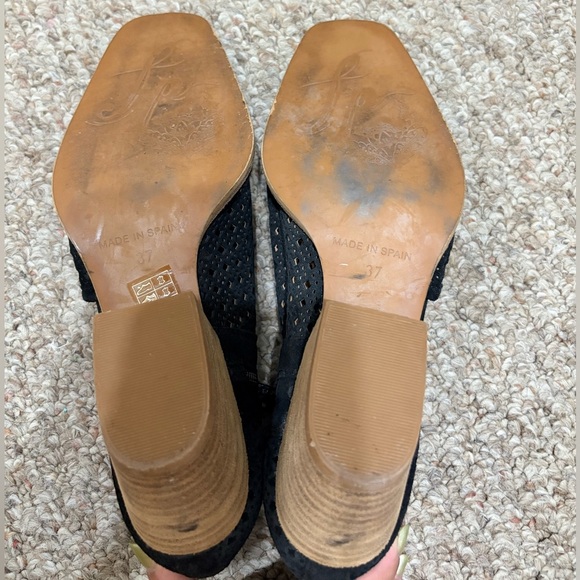 Free People Black Suede Pandora D’orsay 37 - Picture 6 of 6